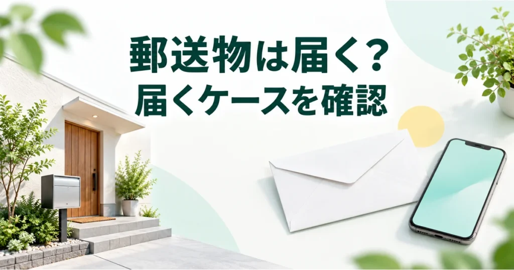 郵送物は届く？届くケースを確認